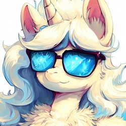 Size: 1024x1024 | Tagged: safe, derpibooru import, machine learning generated, pony, unicorn, female, mare, sunglasses