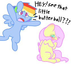 Size: 1080x1080 | Tagged: safe, artist:fluttersdoodles, derpibooru import, part of a set, fluttershy, rainbow dash, female, flutterdash, lesbian, shipping, talking to viewer