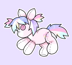 Size: 1405x1280 | Tagged: safe, artist:funnyhat12, derpibooru import, oc, oc only, earth pony, pony, plushie, pony plushie, simple background, solo