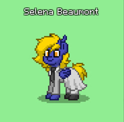 Size: 830x819 | Tagged: safe, derpibooru import, oc, oc only, oc:selena beaumont, deer, deer pony, original species, peryton, clothes, deer oc, necktie, non-pony oc, skirt