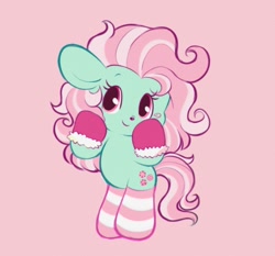 Size: 1238x1154 | Tagged: safe, artist:tamabel, derpibooru import, minty, earth pony, pony, g3, simple background, solo