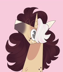 Size: 3167x3643 | Tagged: safe, artist:fizzlefer, derpibooru import, oc, oc only, pony, unicorn, bust, simple background, solo