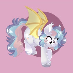 Size: 4000x4000 | Tagged: safe, artist:fizzlefer, derpibooru import, oc, oc only, bat pony, pony, gradient background, solo