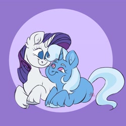 Size: 4096x4096 | Tagged: safe, artist:fizzlefer, derpibooru import, rarity, trixie, oc, oc only, pony, duo, gradient background