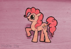 Size: 996x686 | Tagged: safe, artist:underwoodart, derpibooru import, pinkie pie, earth pony, craft, happy, paperchild, papercraft, photo, traditional art