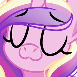 Size: 1000x1000 | Tagged: safe, artist:emberslament, derpibooru exclusive, derpibooru import, princess cadance, alicorn, cute, eyes closed, simple background, transparent background, uwu