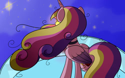 Size: 1023x644 | Tagged: safe, artist:fairiegirl101, derpibooru import, princess cadance, alicorn, pony, evil cadance, female, solo