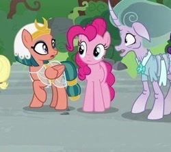 Size: 280x249 | Tagged: safe, derpibooru import, screencap, mistmane, pinkie pie, somnambula, shadow play