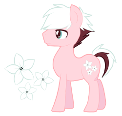 Size: 762x720 | Tagged: safe, artist:ne-chi, derpibooru import, oc, oc:fleurence, earth pony, pony, cutie mark, earth pony oc, simple background, transparent background