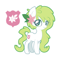 Size: 680x646 | Tagged: safe, artist:ne-chi, derpibooru import, oc, oc only, oc:gracidea, pony, animated, cute, flower, flower in hair, mythical pokémon, pokémon, ponified, shaymin, simple background, solo, species swap, transparent background