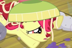 Size: 519x351 | Tagged: safe, derpibooru import, screencap, apple bloom, somepony to watch over me