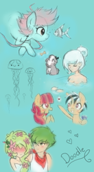 Size: 1289x2346 | Tagged: safe, artist:ne-chi, derpibooru import, oc, oc only, oc:card trick, oc:gracidea, human, pony, unicorn, animated, blushing, canon x oc, card, cute, flower, flower in hair, horn, humanized, mythical pokémon, pokémon, shaymin, shipping, simple background, solo, transparent background, unicorn oc