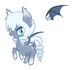 Size: 680x646 | Tagged: safe, artist:ne-chi, derpibooru import, oc, oc:frostbite, bat pony, pony, bat pony oc, fangs, open mouth, simple background, transparent background