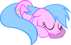 Size: 1024x652 | Tagged: safe, artist:sarahstudios11, derpibooru import, oc, oc only, oc:artie brush, pegasus, pegasus oc, sleeping, solo, vector