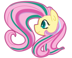 Size: 400x320 | Tagged: safe, artist:fluttershydaily, derpibooru import, fluttershy, rainbow power, simple background, smiling, transparent background