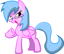 Size: 1024x860 | Tagged: safe, artist:sarahstudios11, derpibooru import, oc, oc only, oc:artie brush, pegasus, pony, female, glasses, mare, pegasus oc, shading, solo, vector