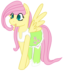 Size: 400x447 | Tagged: safe, artist:fluttershydaily, derpibooru import, fluttershy, equestria girls, clothes, shirt, simple background, skirt, smiling, spread wings, transparent background, undershirt, wings