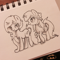 Size: 2313x2313 | Tagged: safe, artist:ne-chi, derpibooru import, oc, pony, unicorn, horn, horns, inktober, inktober 2016, traditional art, unicorn oc