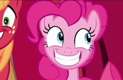 Size: 611x398 | Tagged: safe, derpibooru import, screencap, big macintosh, pinkie pie, pinkie apple pie