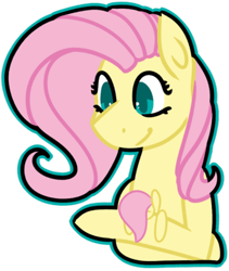 Size: 400x473 | Tagged: safe, artist:fluttershydaily, derpibooru import, fluttershy, fluttershy plushie, plushie, simple background, smiling, transparent background