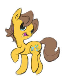 Size: 675x781 | Tagged: safe, artist:phillnana, derpibooru import, caramel, earth pony, pony, male, open mouth, simple background, sketch, solo, stallion, transparent background