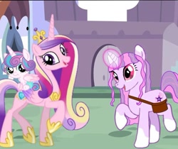 Size: 715x601 | Tagged: safe, artist:dreamy_shinebright, derpibooru import, princess cadance, princess flurry heart, oc