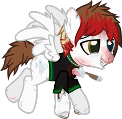 Size: 1110x1085 | Tagged: safe, artist:lightningbolt, derpibooru exclusive, derpibooru import, pegasus, pony, undead, zombie, zombie pony, .svg available, awsten knight, bags under eyes, blood, blood stains, bloodshot eyes, bone, clothes, colored pupils, flying, glasgow smile, heterochromia, horseshoes, jewelry, knife, knife in chest, lidded eyes, necklace, ponified, scar, simple background, solo, species swap, spread wings, stitches, svg, tattered, torn clothes, torn ear, transparent background, vector, waterparks, wings