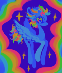 Size: 1280x1503 | Tagged: safe, artist:webkinzworldz, derpibooru import, rainbow dash, pegasus, pony, rainbow, solo, sparkles