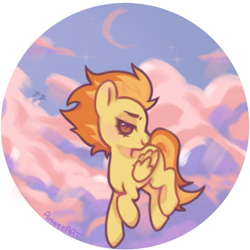 Size: 747x747 | Tagged: safe, artist:amaeeart, derpibooru import, spitfire, pegasus, pony, cute, cutefire, female, mare