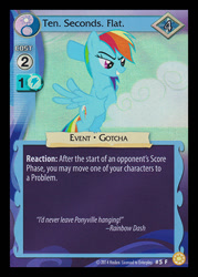 Size: 344x480 | Tagged: safe, derpibooru import, rainbow dash, friendship is magic, 10 seconds flat, ccg, celestial solstice, cloud, enterplay, merchandise, solo