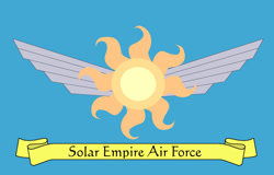 Size: 1024x656 | Tagged: safe, artist:lonewolf3878, derpibooru import, air force, flag, solar empire