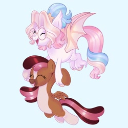 Size: 2500x2500 | Tagged: safe, artist:fizzlefer, derpibooru import, oc, oc only, oc:bitter glitter, bat pony, pegasus, pony, simple background, solo