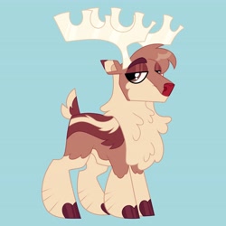 Size: 4096x4096 | Tagged: safe, artist:fizzlefer, derpibooru import, oc, oc only, deer, reindeer, male, simple background, solo