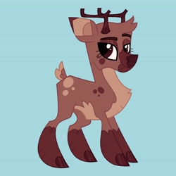 Size: 4096x4096 | Tagged: safe, artist:fizzlefer, derpibooru import, oc, oc only, deer, reindeer, female, glasses, simple background, solo