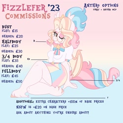 Size: 4000x4000 | Tagged: safe, artist:fizzlefer, derpibooru import, oc, oc only, oc:bitter glitter, anthro, bat pony, glasses, gradient background, price sheet, solo