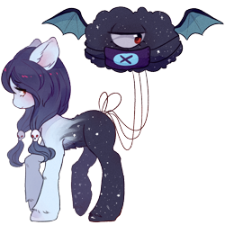 Size: 700x700 | Tagged: safe, artist:deviiel, derpibooru import, earth pony, pony, cloud, ear fluff, ears, face mask, looking at you, mask, purple mane, red eyes, simple background, solo, starry coat, transparent background