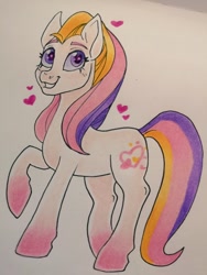 Size: 768x1024 | Tagged: safe, artist:art_alanis, derpibooru import, light heart, pony, g2, solo, traditional art