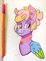 Size: 768x1024 | Tagged: safe, artist:art_alanis, derpibooru import, oc, oc only, pony, solo, traditional art