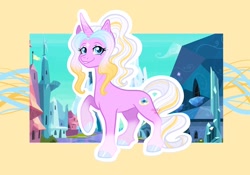 Size: 2048x1431 | Tagged: safe, artist:art_alanis, derpibooru import, oc, oc only, pony, unicorn, crystal empire, solo