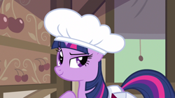 Size: 1280x720 | Tagged: safe, derpibooru import, screencap, twilight sparkle, unicorn twilight, pony, unicorn, season 2, the last roundup, female, hat, mare, solo