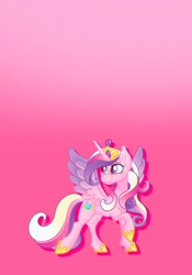 Size: 1431x2048 | Tagged: safe, artist:art_alanis, derpibooru import, princess cadance, alicorn, pony, gradient background, solo