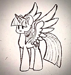 Size: 441x466 | Tagged: safe, artist:lunadorable, derpibooru import, twilight sparkle, cute, pencil drawing, sketch, traditional art, twiabetes