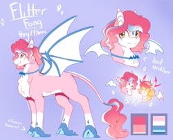 Size: 2820x2293 | Tagged: safe, artist:jezebel_remedy, derpibooru import, oc, oc only, bat pony, pony, reference sheet, solo