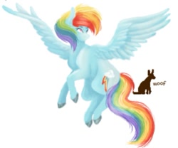 Size: 589x491 | Tagged: safe, artist:jezebel_remedy, derpibooru import, rainbow dash, pegasus, pony, simple background, solo, white background