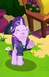 Size: 205x325 | Tagged: safe, derpibooru import, screencap, starlight glimmer, gameloft, waving