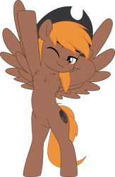 Size: 3253x5000 | Tagged: safe, artist:jhayarr23, derpibooru import, oc, oc:calamity, pegasus, pony, fallout equestria, commissioner:solar aura, cowboy hat, dashite, hat, pegasus oc