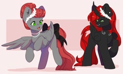 Size: 1600x972 | Tagged: safe, artist:cofiiclouds, derpibooru import, oc, oc only, pegasus, pony, duo