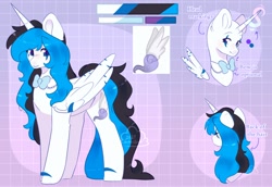 Size: 1600x1100 | Tagged: safe, artist:cofiiclouds, derpibooru import, oc, oc only, alicorn, pony, reference sheet