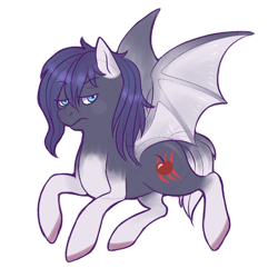 Size: 600x600 | Tagged: safe, artist:cloudbrownie, derpibooru import, oc, oc only, oc:cherryclaw, bat pony, bat pony oc, looking at you, simple background, solo, spread wings, transparent background, wings