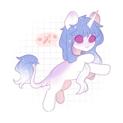 Size: 1000x1000 | Tagged: safe, artist:cofiiclouds, derpibooru import, oc, oc only, pony, unicorn, chibi, simple background, solo, white background